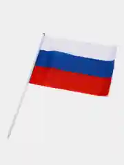 Флаг России, 20х28 см, шток (40 см) , полиэстер