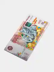 Алый магнит на холодильник "деньги" магнитик сувенир держатель