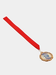 Медаль с лентой "70 лет. Синяя", D = 70 мм