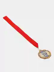 Медаль с лентой "70 лет. Синяя", D = 70 мм