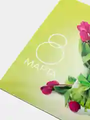 Золотой магнит на холодильник для подарка на 8 марта / Подарок сувенир на 8 марта
