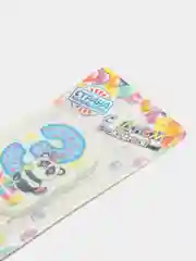 Свеча для торта "С Днём Рождения, рисунки разные, цифра 1 - 8", 5 х 8.5 см