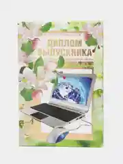 Сувенирный подарочный диплом "Диплом выпускника", ламинированный