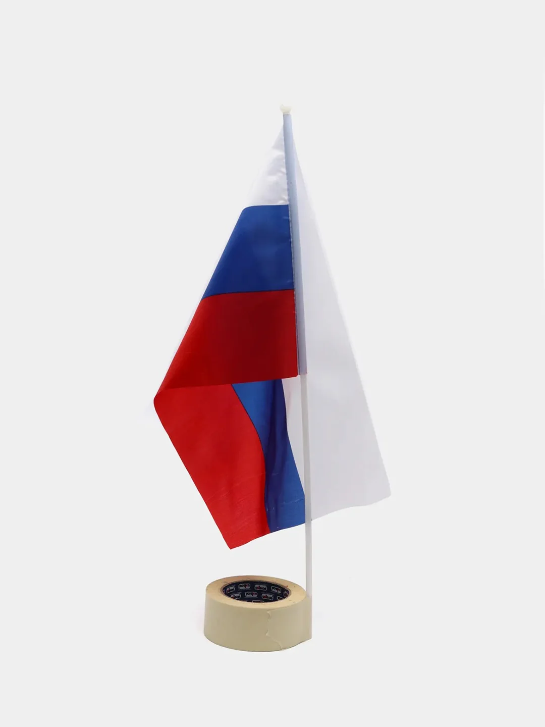 Флаг России 30 х 45 см, шток 60 см, полиэстер
