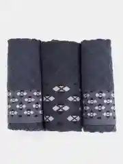 Индиго набор полотенец в подарочной коробке, махровые, 3 штуки