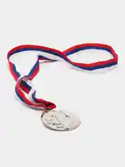 Медаль призовая, 2 место, серебро, 4,3 х 4,6 см
