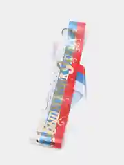 Лента "Выпускник, 9 класс", 1 штука, булавка, атлас, триколор, надпись фольга