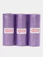Лавандовый мешки для отходов за животными, 5 см, 15 штук, 3 рулона