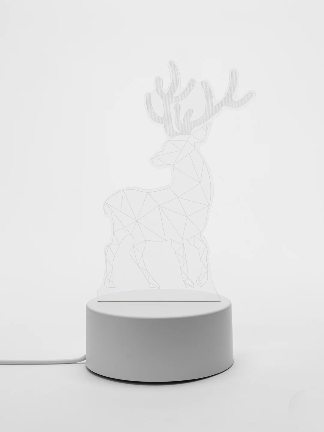 Золотой светильник 3D, светодиодный ночник, LED