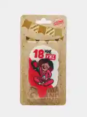 Алый свеча для торта "С Днём Рождения!", 5 х 8.5 см