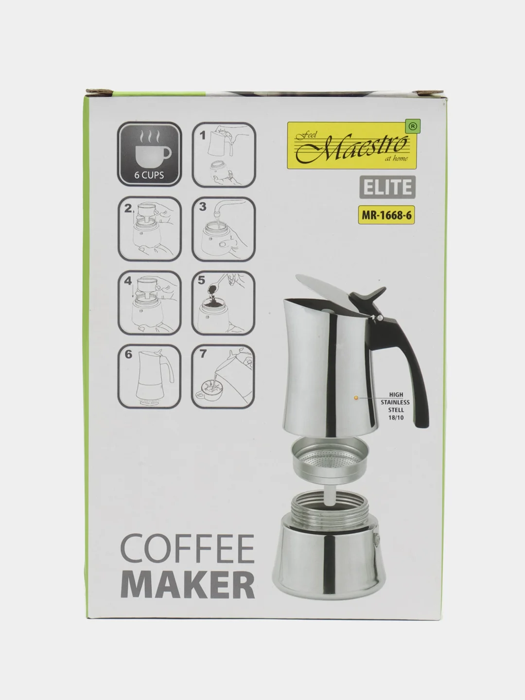 Кофеварка Maestro MR-1668-6 "Espresso Moka" 300мл