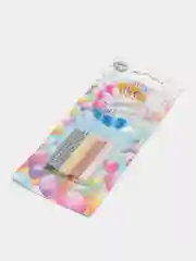 Свечи для торта "Спираль", 5 см, набор: 24 штуки и 12 подставок