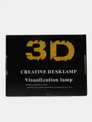 Желтый светильник 3D ночник светодиодный RGB LED с пультом подарок на Новый год