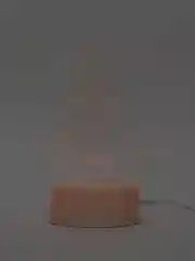 Желтый светильник 3D ночник светодиодный RGB LED с пультом подарок на Новый год
