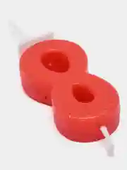 Красный свечи в форме цифры