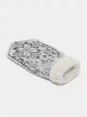 Золотистый хаки варежки женские тёплые зимние