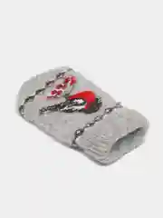 Вишнёвый варежки женские тёплые зимние
