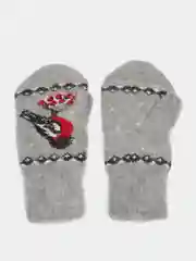 Вишнёвый варежки женские тёплые зимние