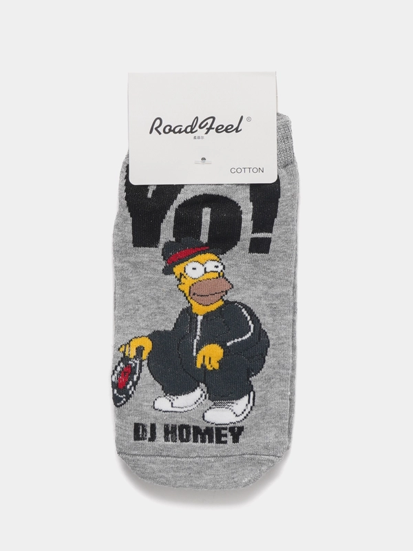 Короткие носки  мужские и женские с рисунком Simpsons Симпсоны