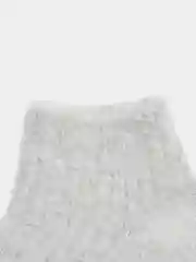 Голубой термоноски женские, из шерсти куницы, короткие