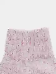 Конфетный термоноски женские, из шерсти куницы, короткие