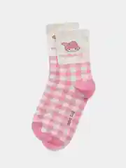 Шоколадный высокие носки с принтом Куроми, Мелоди, Hello Kitty, носки с рисунком, мужские, женские