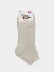 Зеленый термоноски женские, из шерсти куницы, короткие