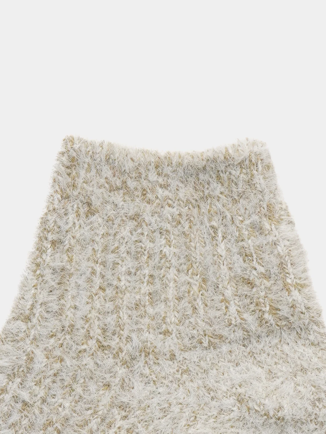 Зеленый термоноски женские, из шерсти куницы, короткие