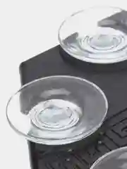 Белый набор фужеров и стопок