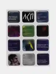 Белый 3d стикеры наклейки на телефон Мияги, Макан, Скриптонит, Stray Kids, 12 штук