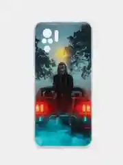 Тёмно-зелёный чехол на Xiaomi Redmi Note 10 / Poco M5s / Redmi Note 10S матовый, с рисунком