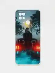 Светло-коричневый чехол на Xiaomi Redmi 10C / Сяоми Редми 10С прозрачный, с рисунком, защита камеры