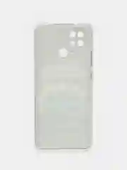 Серебряный чехол на Xiaomi Redmi 10C / Сяоми Редми 10С прозрачный, с рисунком, защита камеры