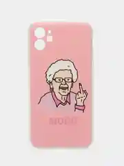 Пудровый чехол для iPhone 11, с принтом, силиконовый