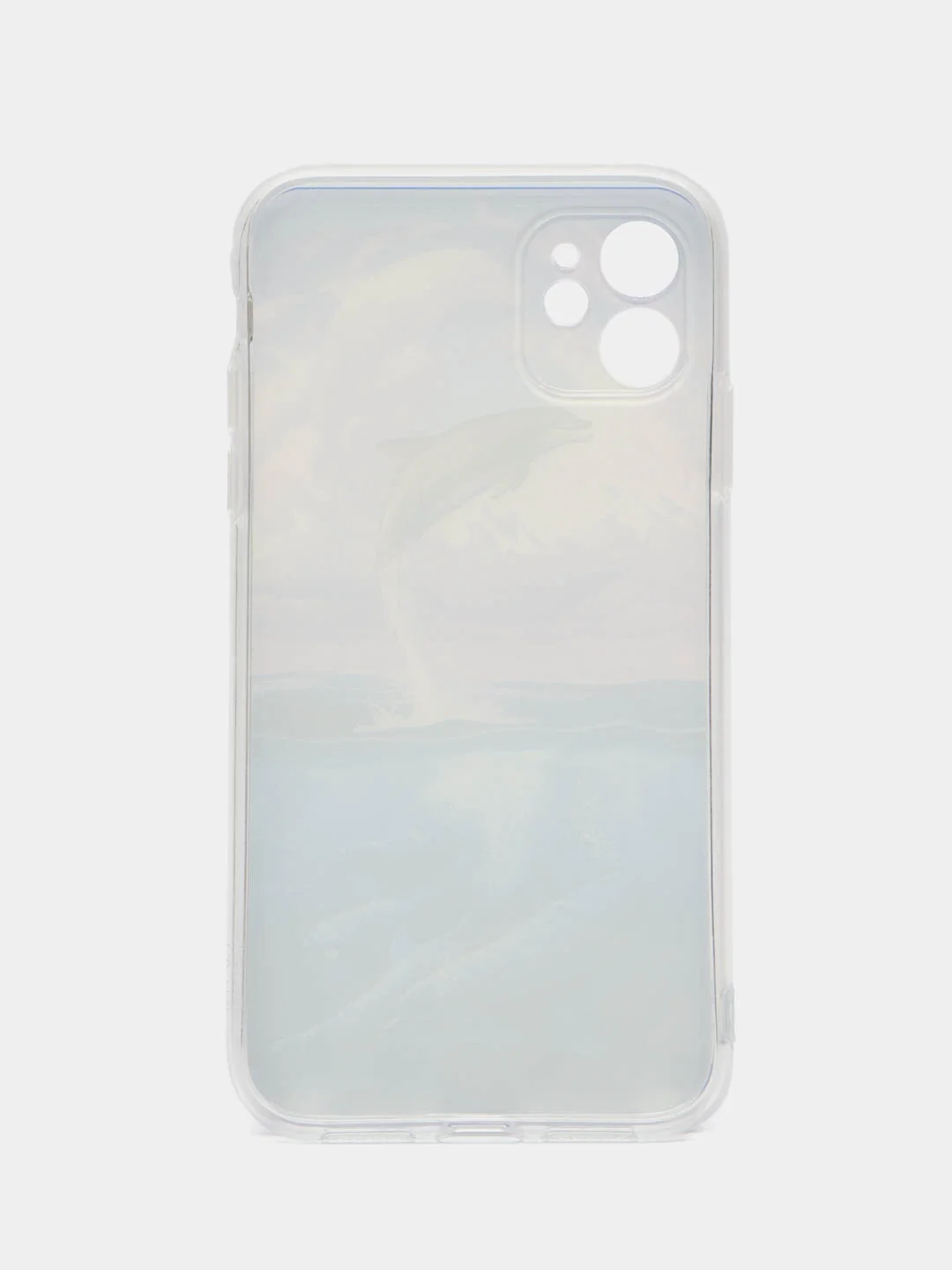 Светло-коричневый чехол для iPhone 11, с принтом, силиконовый