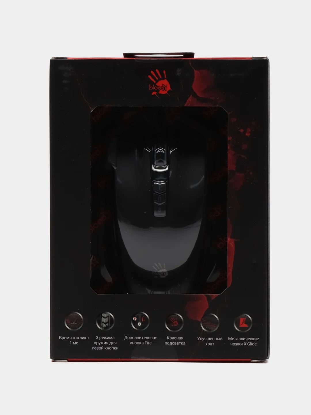 Мышь A4TECH Bloody V9M, игровая, оптическая, проводная, USB, черная