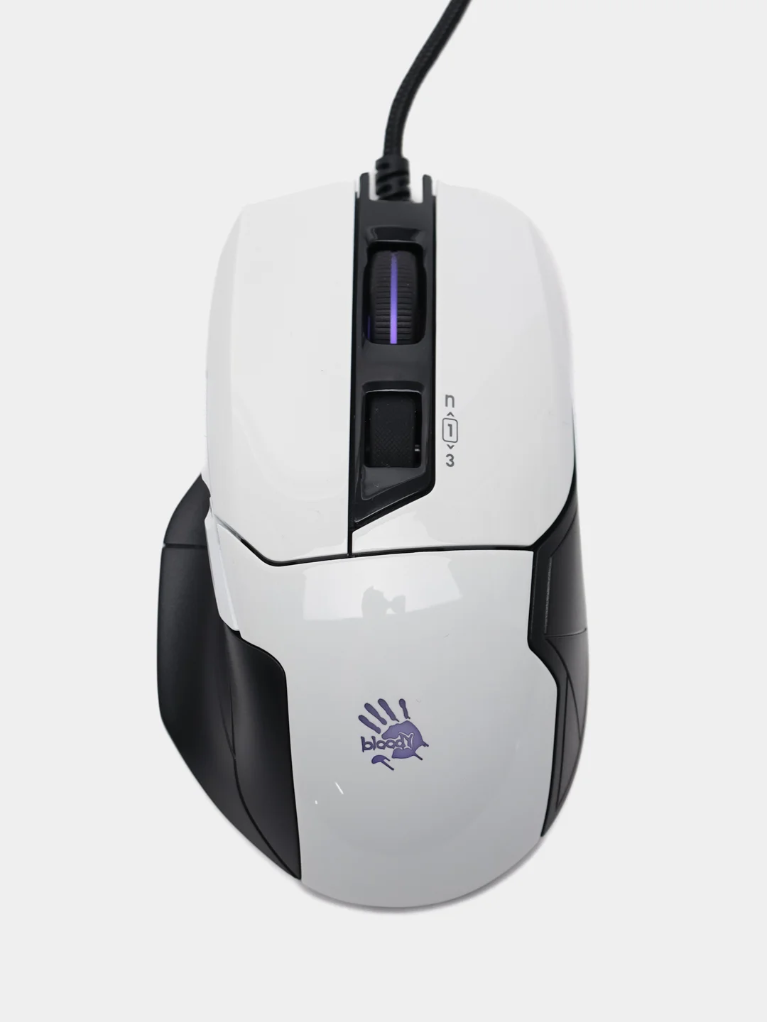 Мышь A4TECH Bloody W70 Max, игровая, оптическая, проводная, USB, w70 max, черно-белая