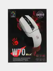 Мышь A4TECH Bloody W70 Max, игровая, оптическая, проводная, USB, w70 max, черно-белая