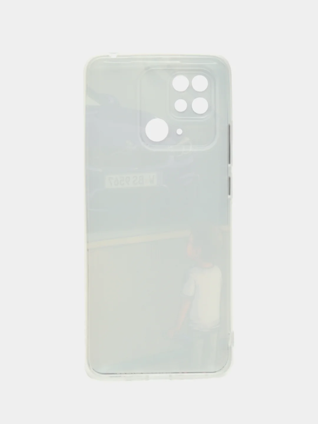 Светло-оранжевый чехол на Xiaomi Redmi 10C / Сяоми Редми 10С прозрачный, с рисунком, защита камеры