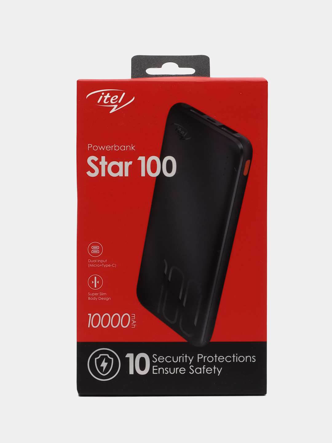 Внешний аккумулятор 10000 мAч, Power Bank Itel Super Slim Star 100 IPP-53  купить по цене 990 ₽ в интернет-магазине Магнит Маркет