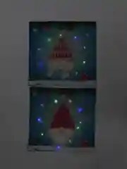 Голубой новогодняя наволочка со светодиодной подсветкой "Merry Christmas"
