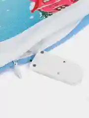 Голубой новогодняя наволочка со светодиодной подсветкой "Merry Christmas"