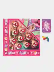Розовый настольная игра по мотивам венсдей, чебурашка, майнкрафт, радужные друзья
