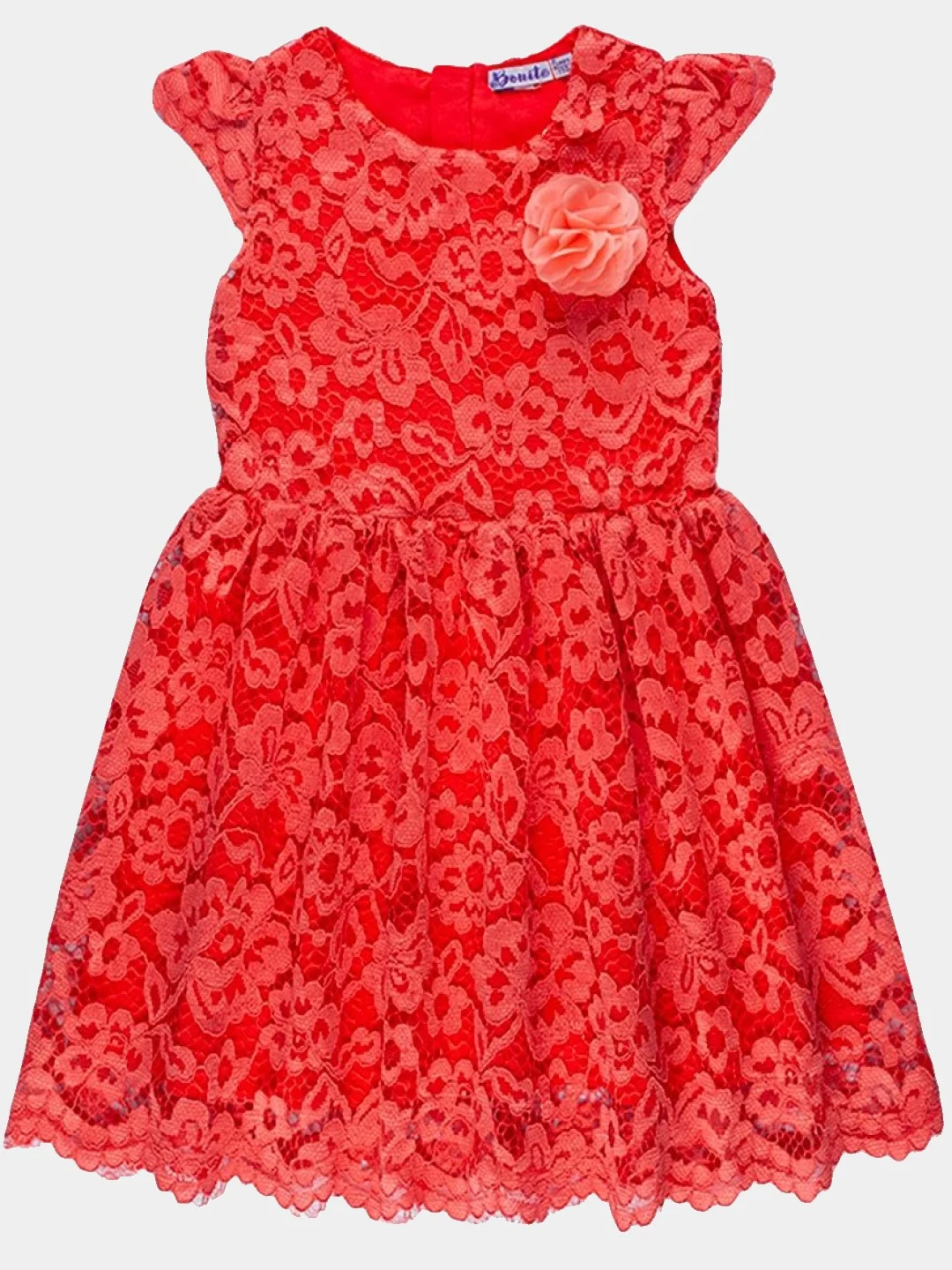 Коралловый платье для девочек 2-5 лет