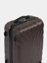 Синий пластиковый чемодан Kartex 0204