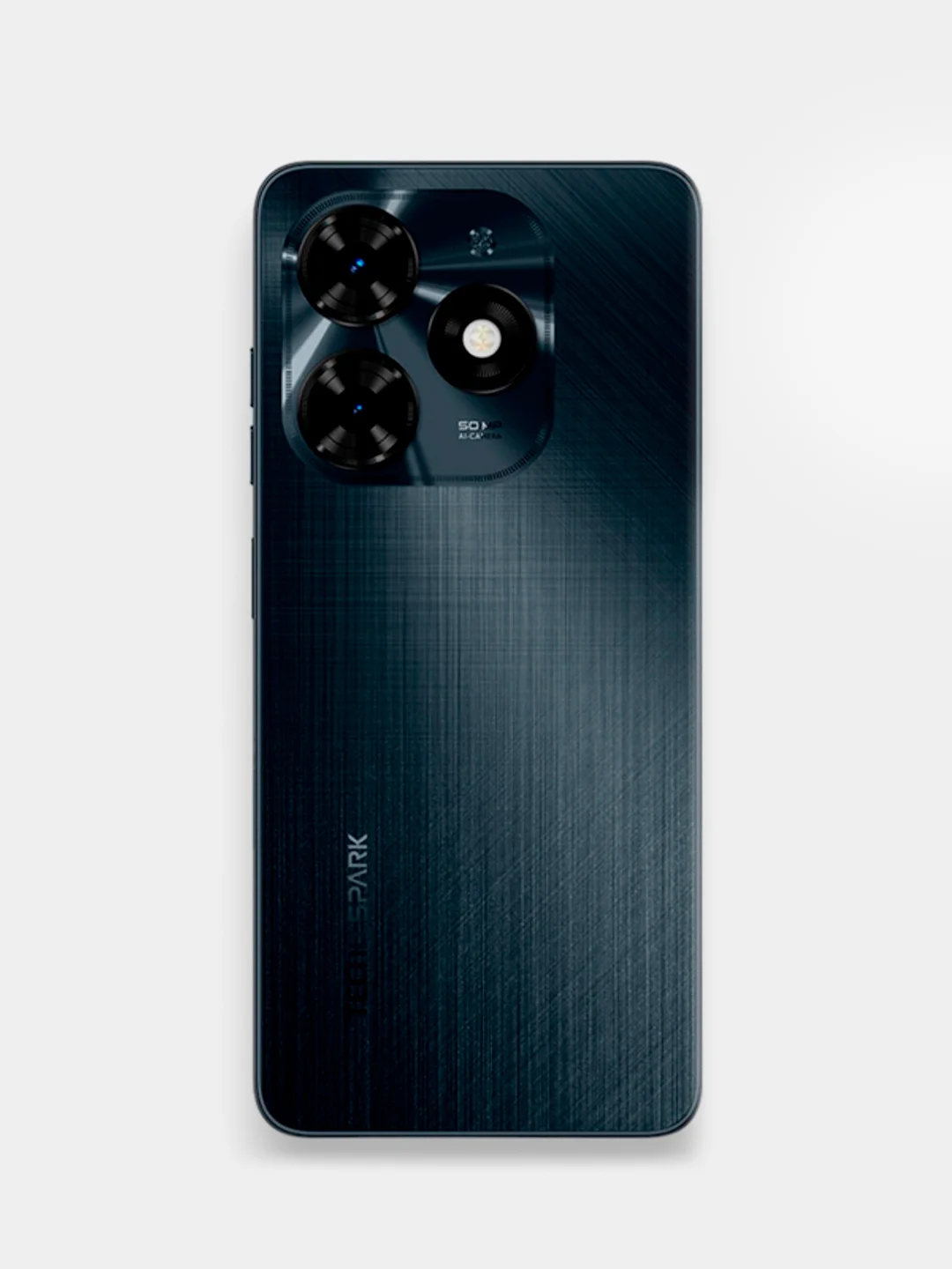 Черный смартфон Tecno Spark 20C, 4+4/128 Gb