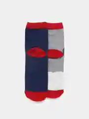 Розовый носки новогодние в стальной коробке, 3 пары