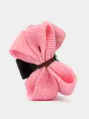 Розовый маленькая заколка-крабик для волос c бантиком, 4,5 см