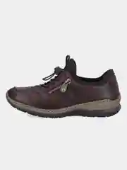 Бордовый кроссовки Rieker, женские, из натуральной кожи
