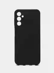 Черный чехол накладка для Samsung Galaxy A14/A24/A34, силиконовый, с мягкой микрофиброй внутри